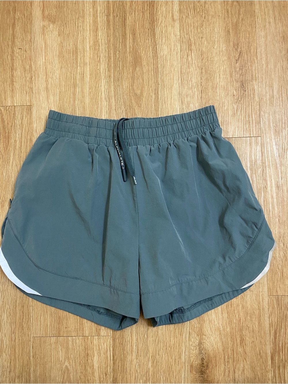 Alphalete Women's Athletic Shorts in Slate Teal - Picture 4 of 6